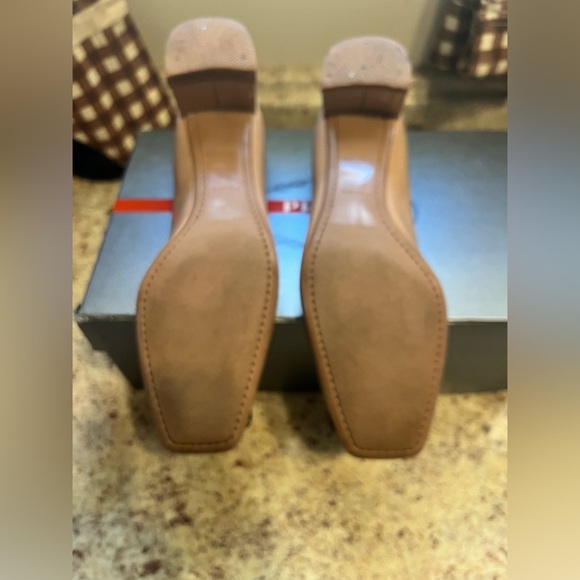Prada Calzature Donna Vernice 5 Nudo Slip On Buckle Size 36 1/2 (6.5) - Picture 10 of 14